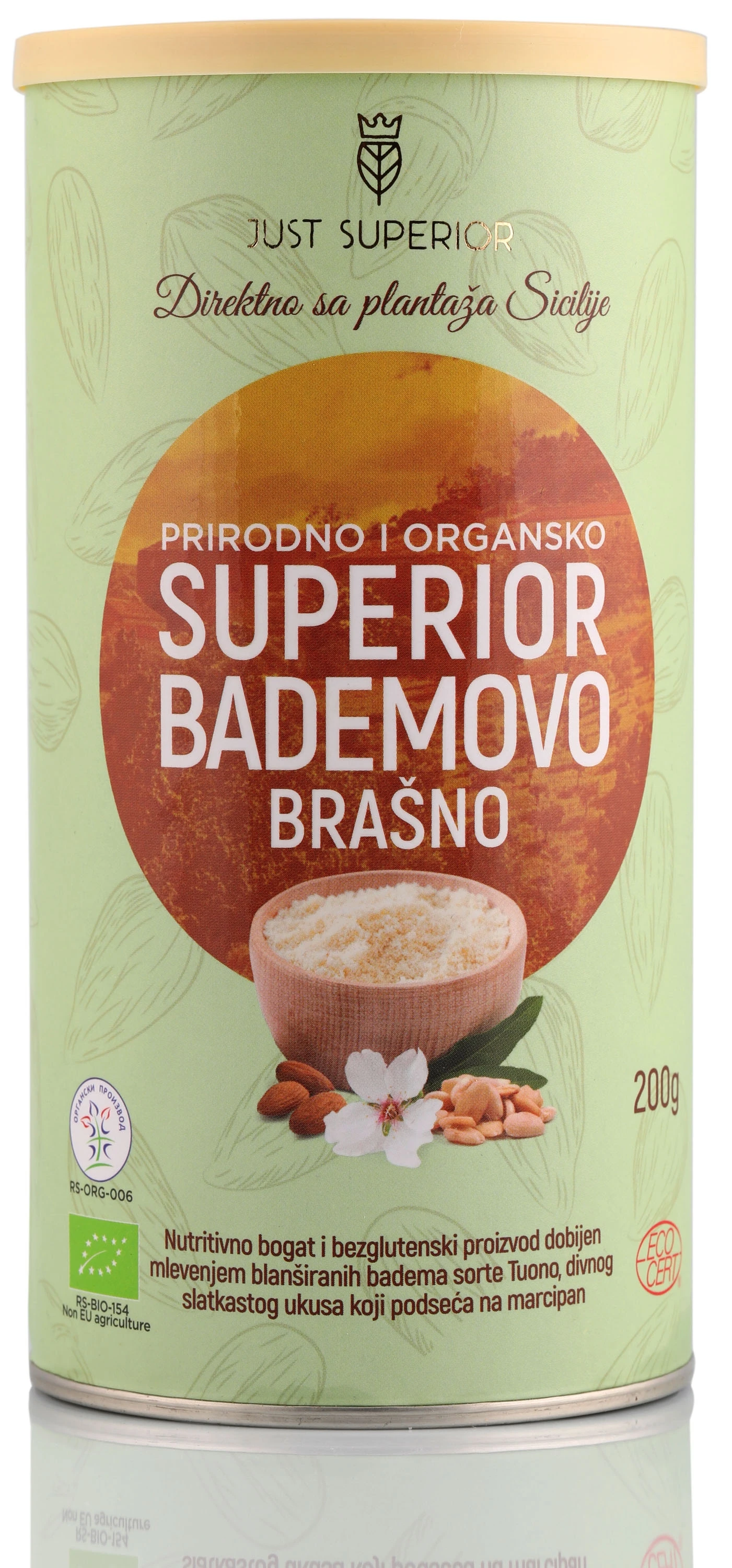 Bademovo brašno (organski proizvod) 200 g Just Superior